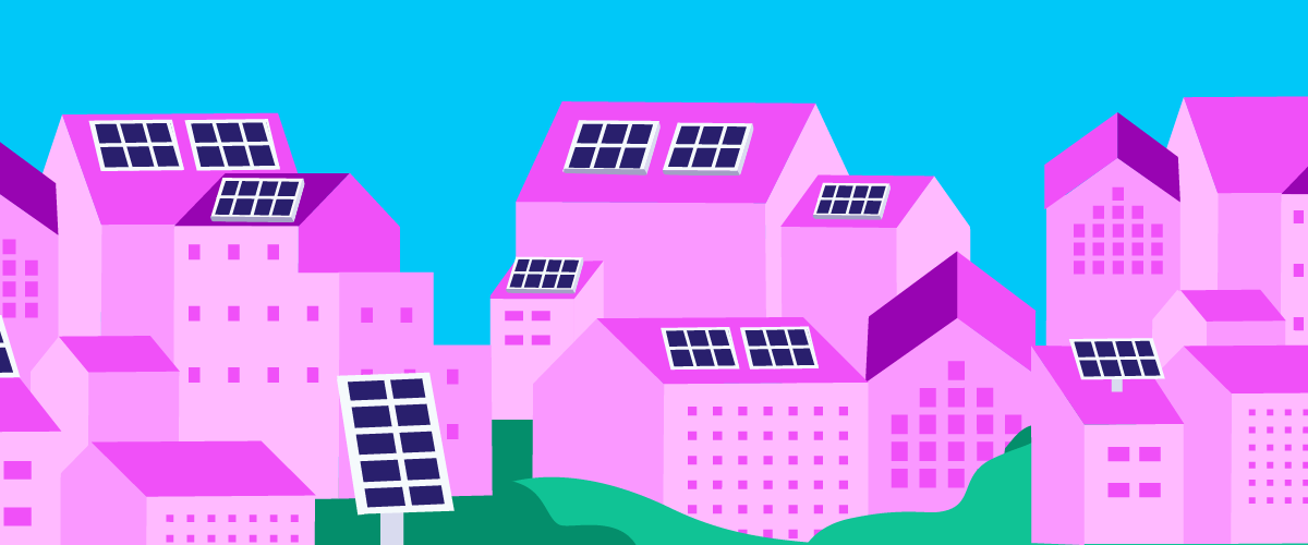 houses with solar panels